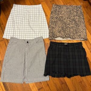 Bundle of 4 Brandy Melville Skirts
